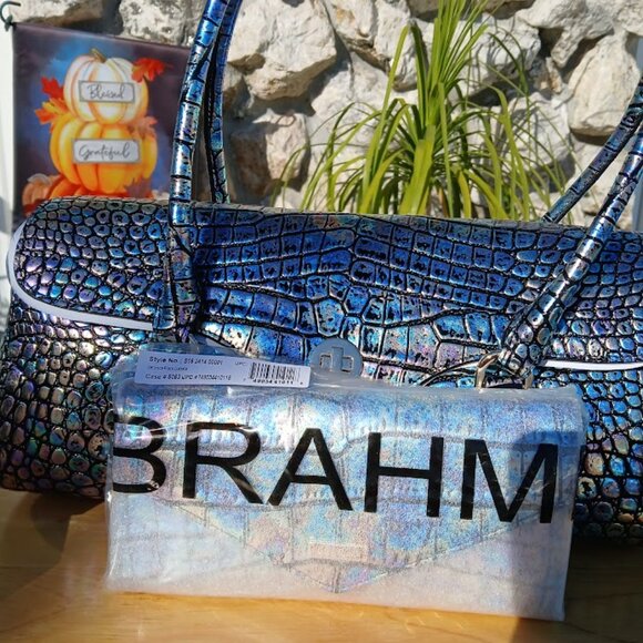 Stunning Brahmin Dayan Black Galexia & Veronica Wallet NWT - Picture 3 of 5